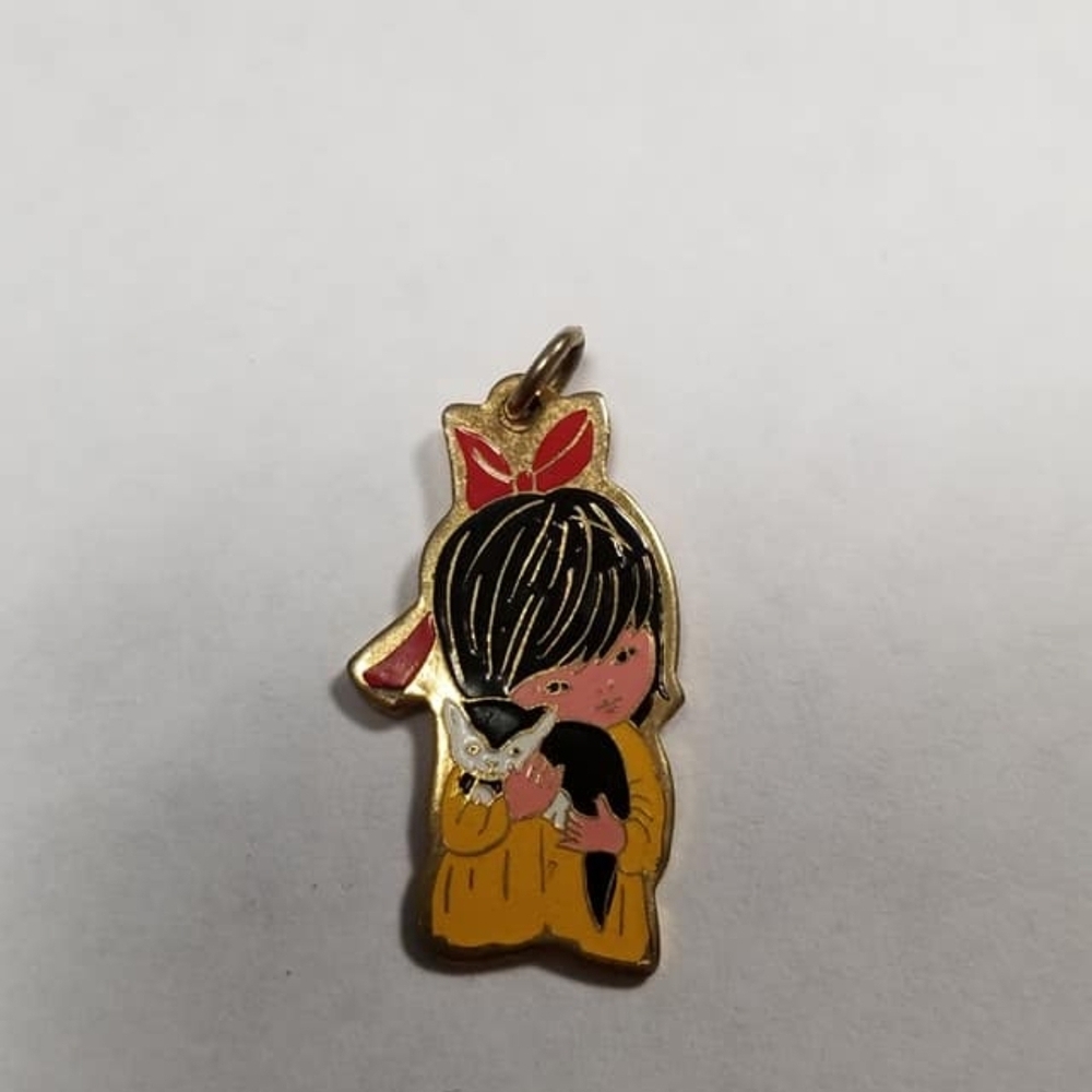 Vintage 1970 FRAN MAR Moppitt w/ Kitten Charm
